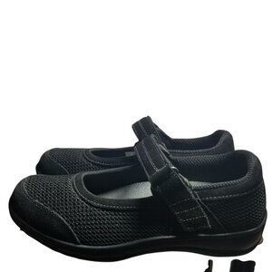 Orthofeet Women's Springfield Stretchable Black Mary Janes Shoes Sz 8.5 Wide